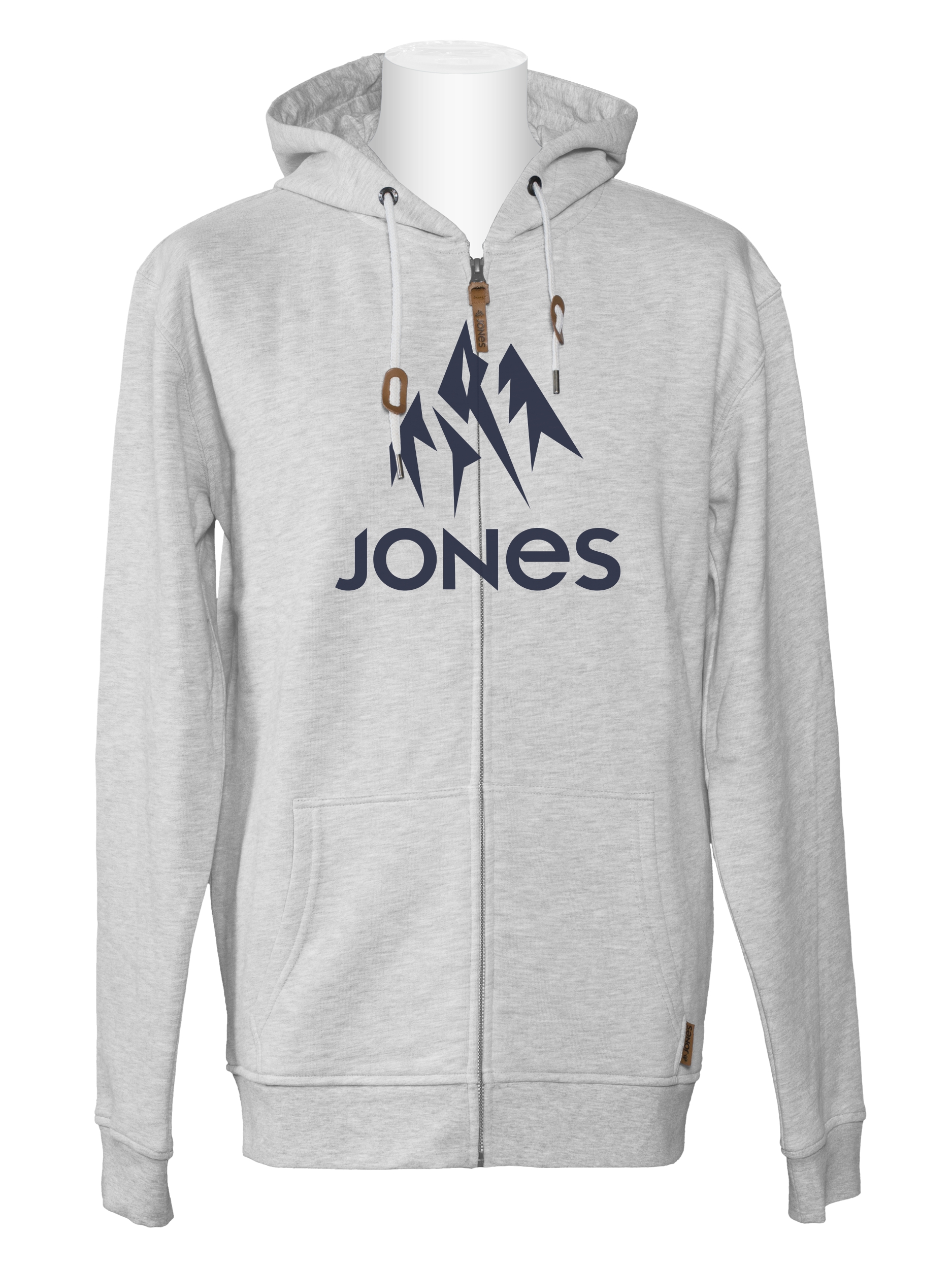 4. Jones Truckee Hoody Zip Grey